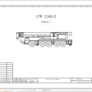 Liebherr Crane LTM 1160 2 Z22593 Electric and Hydraulic Diagrams DE 1