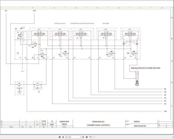 Liebherr Crane LTM 1160 2 Z22593 Electric and Hydraulic Diagrams ES 3