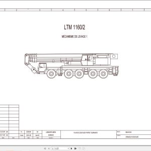 Liebherr Crane LTM 1160 2 Z22593 Electric and Hydraulic Diagrams FR 1