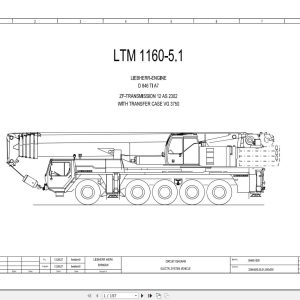 Liebherr Crane LTM 1160 5.1 Z67216 Electric and Hydraulic Diagrams EN 1