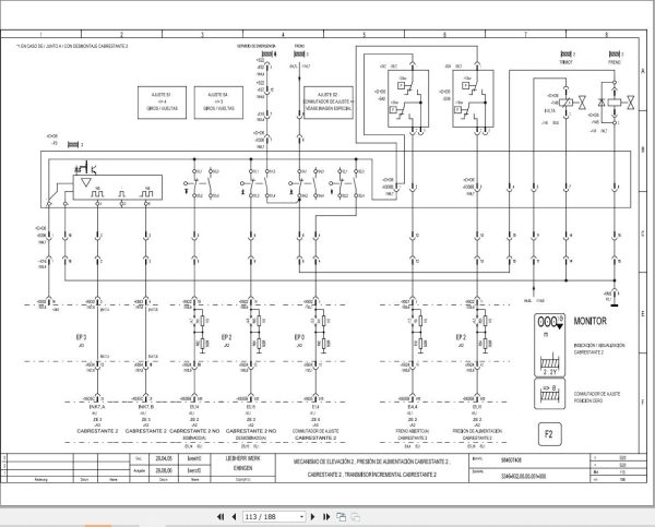 Liebherr Crane LTM 1160 5.1 Z67216 Electric and Hydraulic Diagrams ES 2