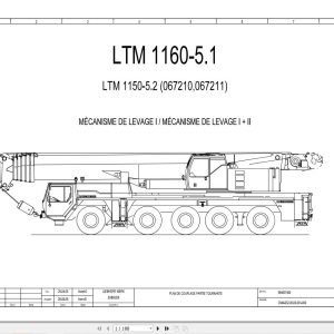 Liebherr Crane LTM 1160 5.1 Z67216 Electric and Hydraulic Diagrams FR 1