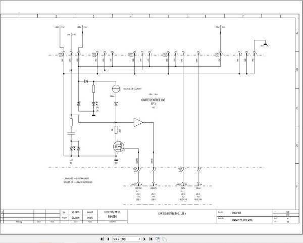 Liebherr Crane LTM 1160 5.1 Z67216 Electric and Hydraulic Diagrams FR 2