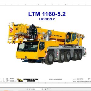 Liebherr Crane LTM 1160 5.2 Z68626 Electric and Hydraulic Diagrams DE 1