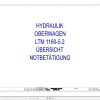 Liebherr Crane LTM 1160 5.2 Z68626 Electric and Hydraulic Diagrams DE 3
