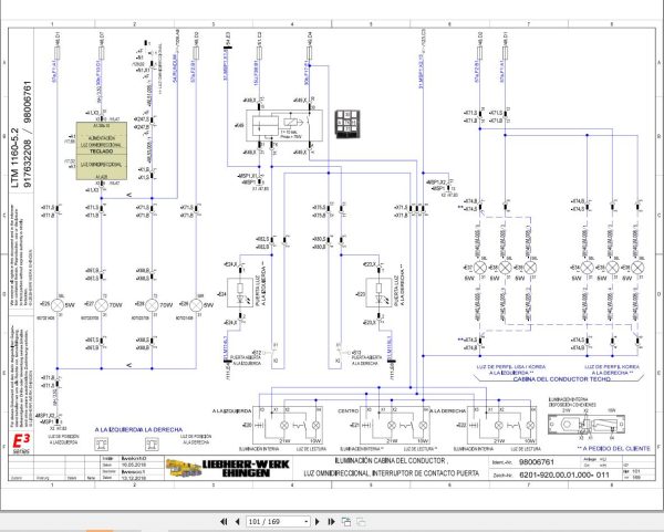 Liebherr Crane LTM 1160 5.2 Z68626 Electric and Hydraulic Diagrams ES 2