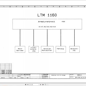 Liebherr Crane LTM 1160 Z12171 Electric Diagrams DE 1