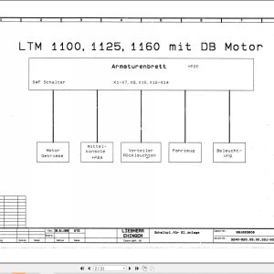 Liebherr Crane LTM 1170 Z16862 Electric and Hydraulic Diagrams DE 1