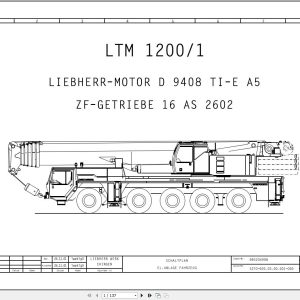 Liebherr Crane LTM 1200 1 Z70130 Electric and Hydraulic Diagrams DE 1