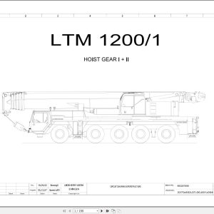 Liebherr Crane LTM 1200 1 Z70130 Electric and Hydraulic Diagrams EN 1