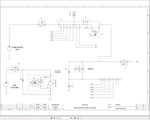 Liebherr Crane LTM 1200 1 Z70130 Electric and Hydraulic Diagrams EN 3
