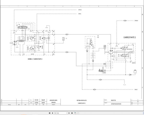 Liebherr Crane LTM 1200 1 Z70130 Electric and Hydraulic Diagrams ES 3
