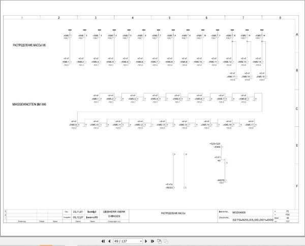 Liebherr Crane LTM 1200 1 Z70130 Electric and Hydraulic Diagrams RU 2