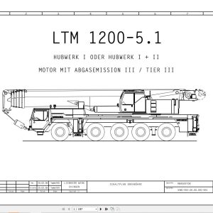 Liebherr Crane LTM 1200 5.1 Z69507 Electric and Hydraulic Diagrams DE 1