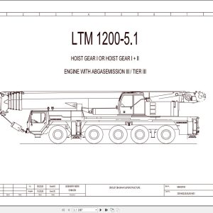 Liebherr Crane LTM 1200 5.1 Z69507 Electric and Hydraulic Diagrams EN 1