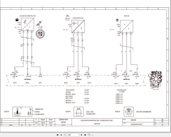 Liebherr Crane LTM 1200 5.1 Z69507 Electric and Hydraulic Diagrams EN 2