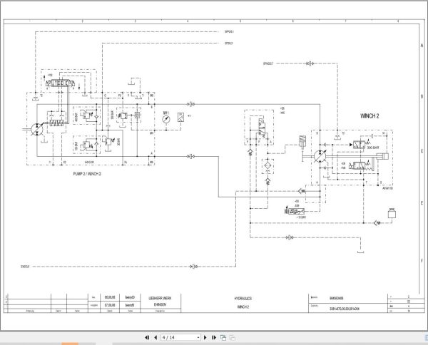 Liebherr Crane LTM 1200 5.1 Z69507 Electric and Hydraulic Diagrams EN 3