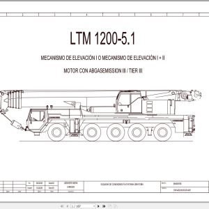 Liebherr Crane LTM 1200 5.1 Z69507 Electric and Hydraulic Diagrams ES 1