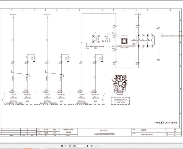 Liebherr Crane LTM 1200 5.1 Z69507 Electric and Hydraulic Diagrams ES 2