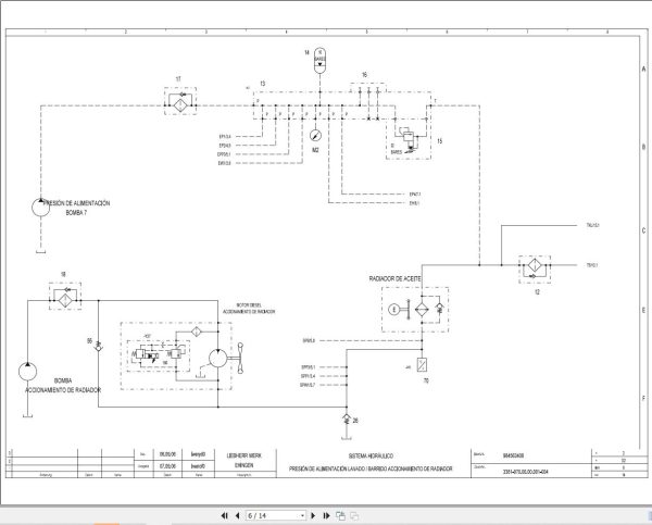 Liebherr Crane LTM 1200 5.1 Z69507 Electric and Hydraulic Diagrams ES 3