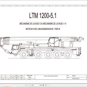 Liebherr Crane LTM 1200 5.1 Z69507 Electric and Hydraulic Diagrams FR 1