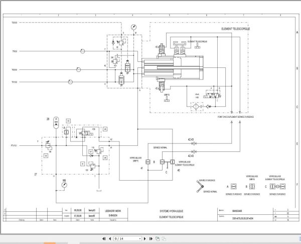 Liebherr Crane LTM 1200 5.1 Z69507 Electric and Hydraulic Diagrams FR 3