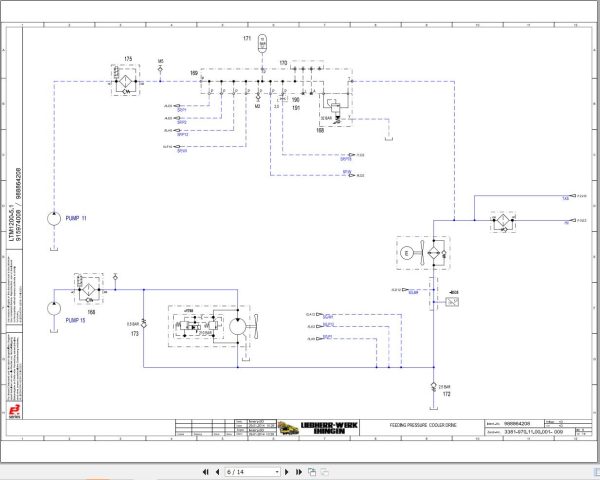 Liebherr Crane LTM 1200 5.1 Z93457 Electric and Hydraulic Diagrams EN 3