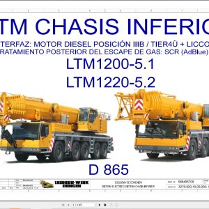 Liebherr Crane LTM 1200 5.1 Z93457 Electric and Hydraulic Diagrams ES 1