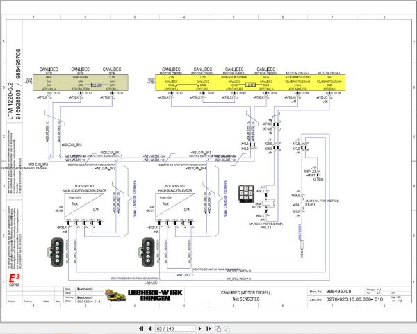 Liebherr Crane LTM 1200 5.1 Z93457 Electric and Hydraulic Diagrams ES 2