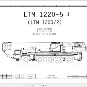 Liebherr Crane LTM 1220 1 Z70204 Electric and Hydraulic Diagrams DE 1