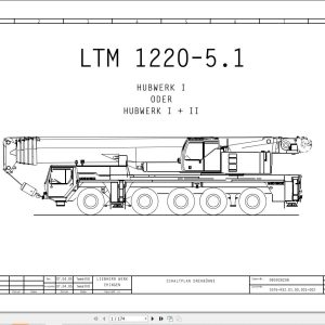 Liebherr Crane LTM 1220 5.1 Z70223 Electric and Hydraulic Diagrams DE 1