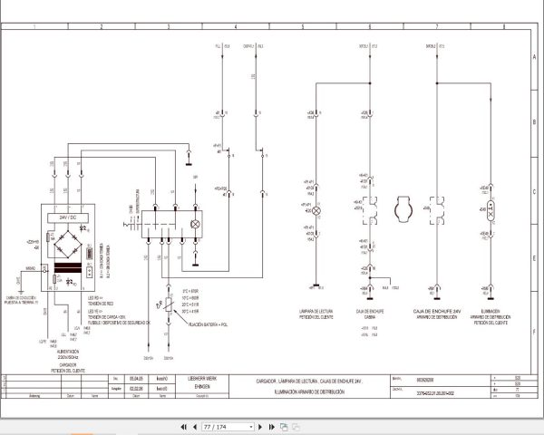 Liebherr Crane LTM 1220 5.1 Z70223 Electric and Hydraulic Diagrams ES 2