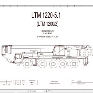 Liebherr Crane LTM 1220 5.1 Z70223 Electric and Hydraulic Diagrams FR 1