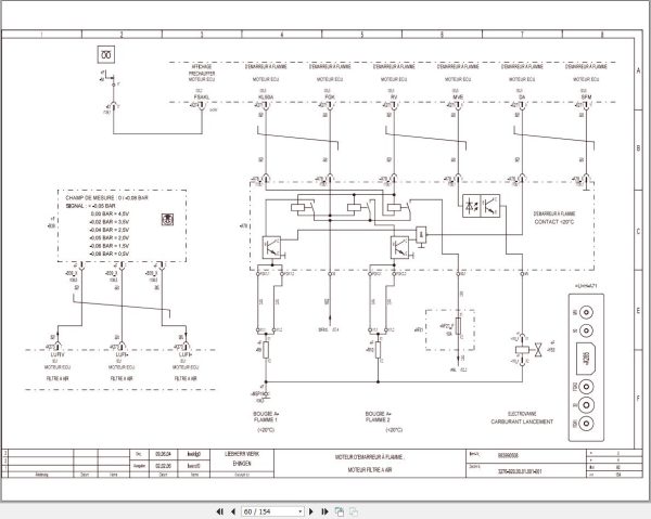 Liebherr Crane LTM 1220 5.1 Z70223 Electric and Hydraulic Diagrams FR 2
