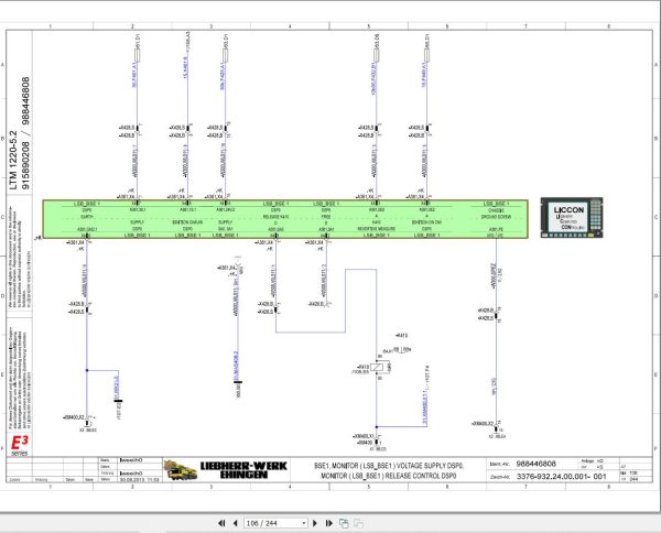 Liebherr Crane LTM 1220 5.2 Z94807 Electric and Hydraulic Diagrams EN 2