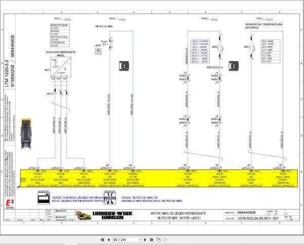 Liebherr Crane LTM 1220 5.2 Z94807 Electric and Hydraulic Diagrams ES 2