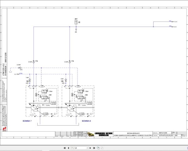 Liebherr Crane LTM 1220 5.2 Z94807 Electric and Hydraulic Diagrams ES 4