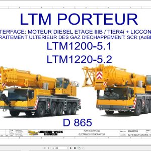 Liebherr Crane LTM 1220 5.2 Z94807 Electric and Hydraulic Diagrams FR 1