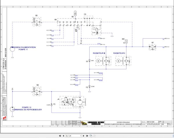 Liebherr Crane LTM 1220 5.2 Z94807 Electric and Hydraulic Diagrams FR 3
