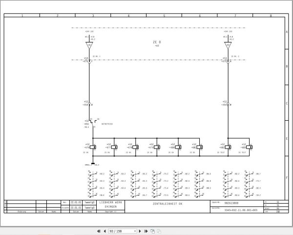 Liebherr Crane LTM 1225 Z70006 Electric and Hydraulic Diagrams DE 2