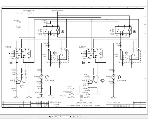 Liebherr Crane LTM 1225 Z70006 Electric and Hydraulic Diagrams DE 3