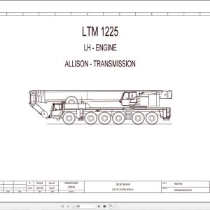 Liebherr Crane LTM 1225 Z70006 Electric and Hydraulic Diagrams EN 1