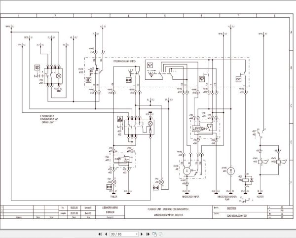 Liebherr Crane LTM 1225 Z70006 Electric and Hydraulic Diagrams EN 2