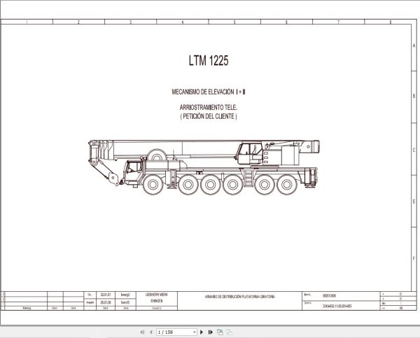 Liebherr Crane LTM 1225 Z70006 Electric and Hydraulic Diagrams ES 1