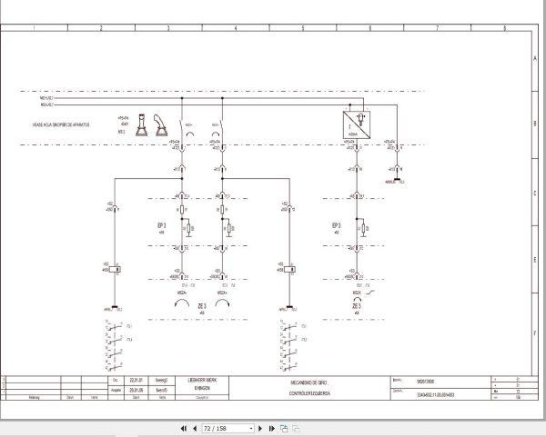 Liebherr Crane LTM 1225 Z70006 Electric and Hydraulic Diagrams ES 2