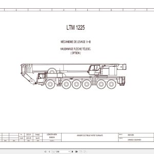 Liebherr Crane LTM 1225 Z70006 Electric and Hydraulic Diagrams FR 1