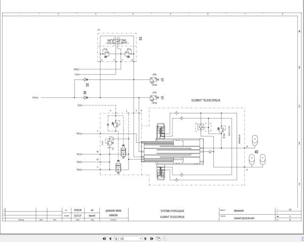 Liebherr Crane LTM 1225 Z70006 Electric and Hydraulic Diagrams FR 3
