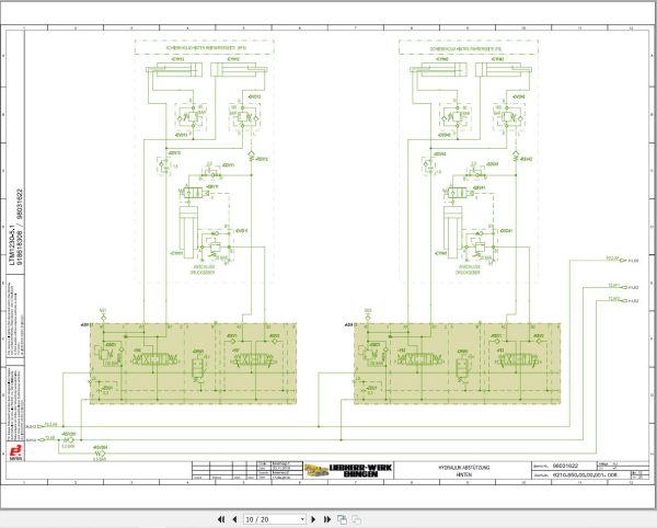 Liebherr Crane LTM 1230 5.1 Z94051 Electric and Hydraulic Diagrams DE 3