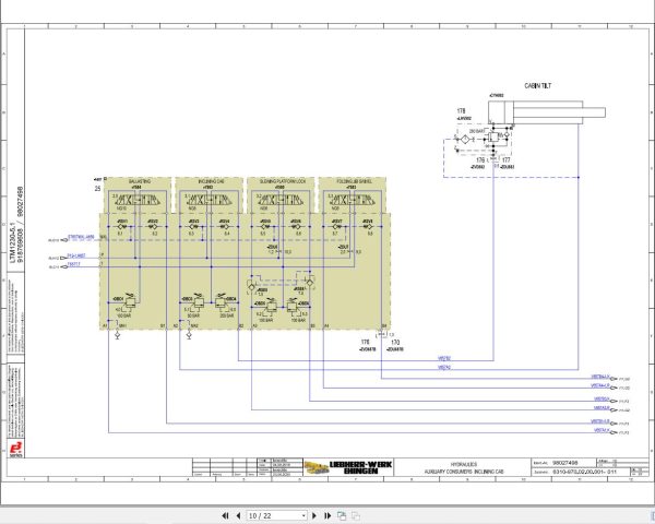 Liebherr Crane LTM 1230 5.1 Z94051 Electric and Hydraulic Diagrams EN 3