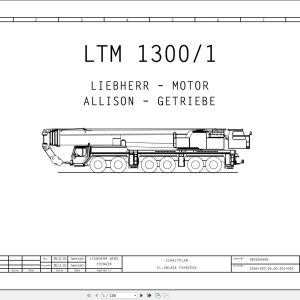 Liebherr Crane LTM 1250 1 Z70500 Electric and Hydraulic Diagrams DE 1